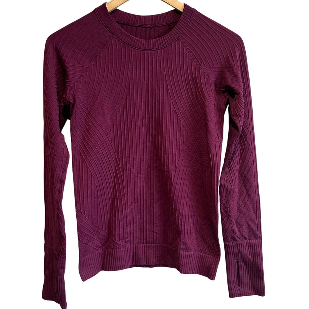 Lululemon Rest Less Pullover Ribbed Long Sleeve Shirt Marvel 4